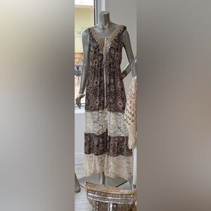 Si Belle Floral Lace Boho Dress